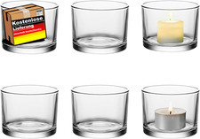 Teelichthalter Glas Set 6 Stk