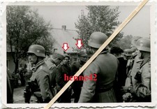 Foto Wehrmacht Polen 1939 polnische Gefangene werden befragt 2.WK #3