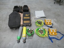 Vetter Satz Hebekissen Rohrblasen Steuerungen Schläuche Druckflaschen Manometer