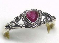 Rubin Ring 925 Silber