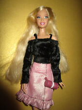B633)  BARBIE BASICS KÖRPER IN MODEL-POSEN-HALTUNG OBERTEIL+ROCK+SCHUHE+TASCHE