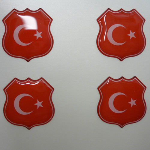 Gel aufkleber türkische - 4x, 3d