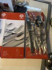 Schulte-Ufer Professional Salat-Besteck, 3 X 4 tlg Set Gabel Löffel Messer SUS