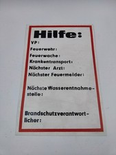 DDR Feuermeldeschild Ostalgie