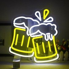 Bier Neon Schild Gelb Led Bar