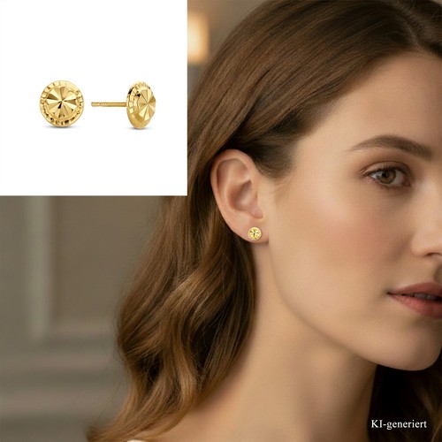 Damen ohrstecker echt gold - echt,