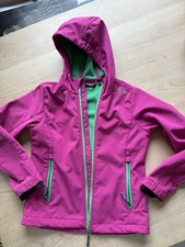 Softshelljacke Wind Protect von CMP Gr. 140 beere mit fester Kaputze sehr gut