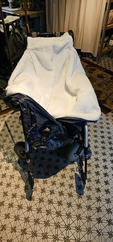 Rollstuhlfußsack dunkel blau - rollstuhlfußsack,