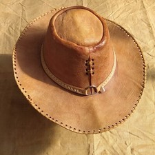 Lederhut Western Cowboy – Outdoor Hut - Vintage LARP Reenactment Indiana Jones 