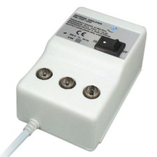 Antennenverstärker DVB-C DVB-T DVB-T2 Dual 2x 20dB mit Pegelsteller IEC 4K taug.