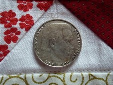 2 RM Reichsmark Hindenburg 1937 D