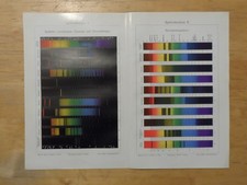Orig.(1908) Chromolithographie Spektralanalyse I/II (N1H)