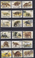 Sammlungsauflösung - Guinea - Satz Dinosaurier aus 1998 - o