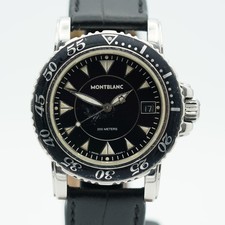 MONTBLANC SPORT QUARTZ HERREN UHR 7037 38MM SCHWARZ VINTAGE