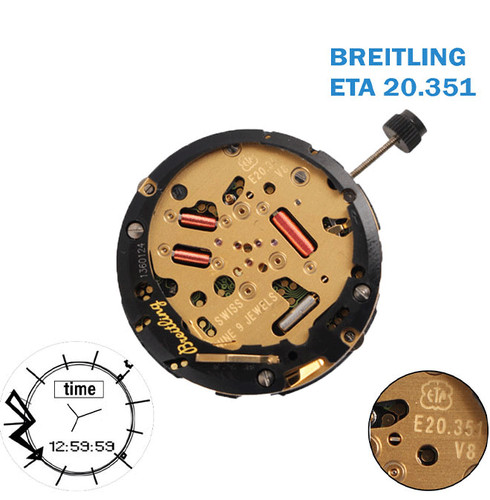 Eta e20 351 - schweizer, uhrwerk