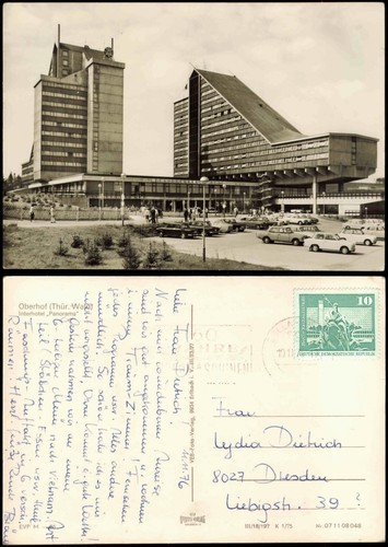 Ansichtskarte oberhof - ansichtskarte,