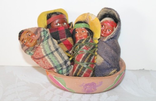 Lot vintage skookum papoose - 4,
