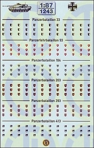 1243 decals verbandswappen - -,