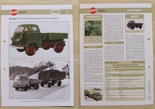 Eicher traktor schlepper - eicher,