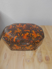 schöne alte Holz-Deckeldose