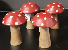 4er SET DEKO - HOLZ -