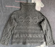 Marc O‘Polo Gr. XL Damen Pullover Strickpulli Rollkragen Wolle/Alpaka 