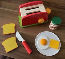 4 x Kaufladen Holzspielzeug