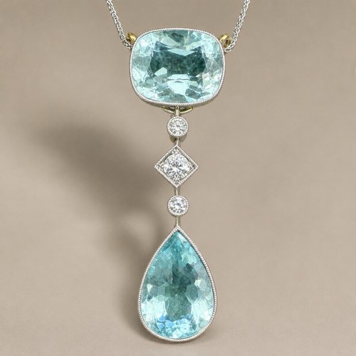 Antike aquamarin kette - antike,