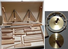 Goldon Percussion Set 5 in Holz Box / 15 Instrumente / 16 Teile . neuwertig #F