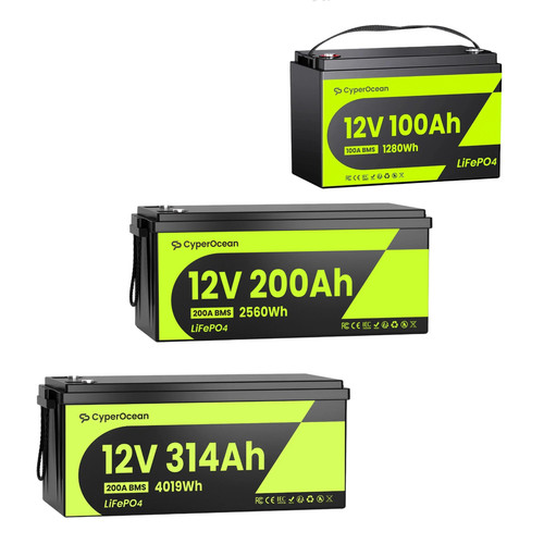 12v 100ah 200ah 314ah lifepo4 - 12v,