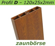 Kunststoffbretter D (120x25mm) Dekor Golden Oak - L=ca. 20cm PVC - Musterstück