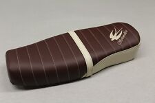 Sitzbezug für Simson Bezug Sitzbank Schwalbe braun beige gesteppt Stickerei