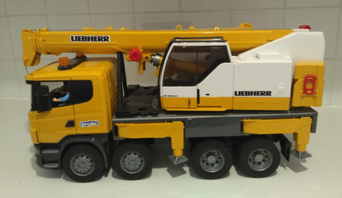 Bruder toys scania liebherr - scania,
