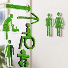 MOOSWERK WC Türschild mit