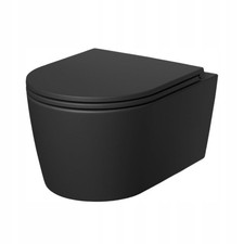 AM.PM Func - Spülrandlos Hänge WC Schwarz Matt, Tiefspül Toilette FlashClean
