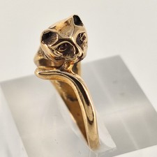 Antiker Katzenring aus 14