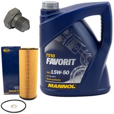 Motoröl Set 15W50 5 Liter +