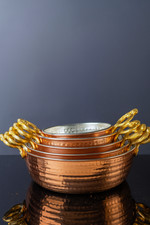 Massives Kupfer Pfannenset