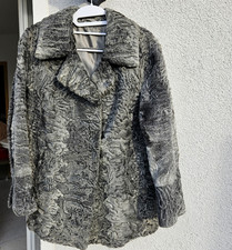PELZ Breitschwanz Persianer Jacke, kurz, echt,38-40, grau, gebraucht wie neu!