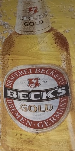 Becks gold großer banner - gold,