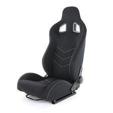 Sportsitz Schalensitz Halbschalensitz Tenzo-R 2 Stoff Schwarz mit Laufschienen