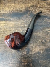 Alte Seltene Vauen Flammé Tabak Pfeife, beraucht, weiß punkt, Einzelstück 