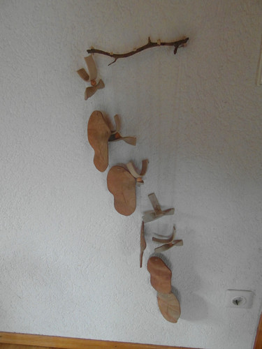 Windspiel aus gebrannten ton - aus,