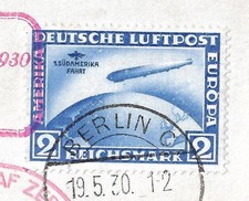 POSTKARTE ZEPPELIN 1930... SUDAMERIKA FAHRT ....SEHR GUT... Mi 438