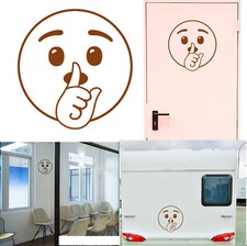 Emoticon Silencio v2, Aufkleber von / Aus Vinyl