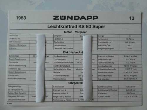 Zündapp super - zÜndapp, 80
