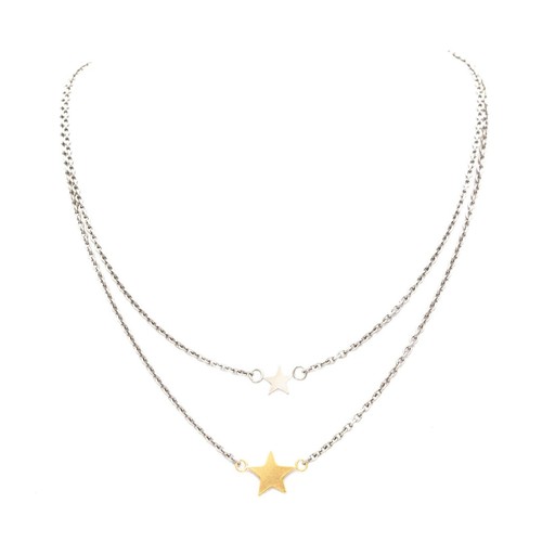Collier halskette 2 - collier-, 2-reihig