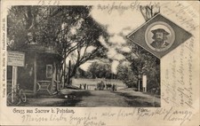 Ak Sacrow Potsdam in Brandenburg, Blick zur Anlegestelle der... - 11142638