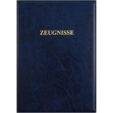 Roth Zeugnismappe Ringbuch Dunkelblau Sichtbuch Präsentationsmappe wattiert