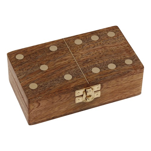 Domino spiel holzbox - in,